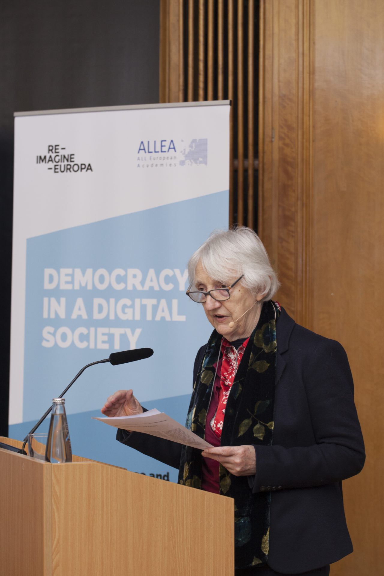 Baroness O’Neill of Bengarve delivering a speech