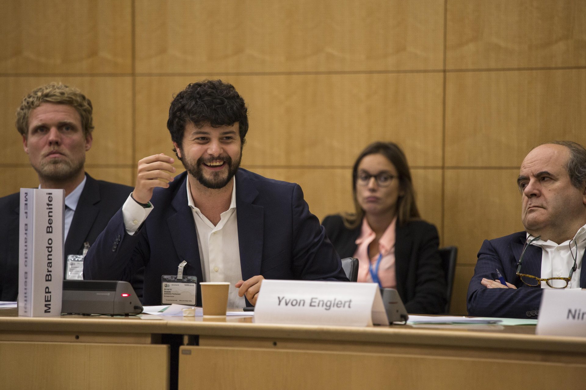 Brando Benifei in the First annual meeting of Re-Imagine Europa at the OECD in Paris