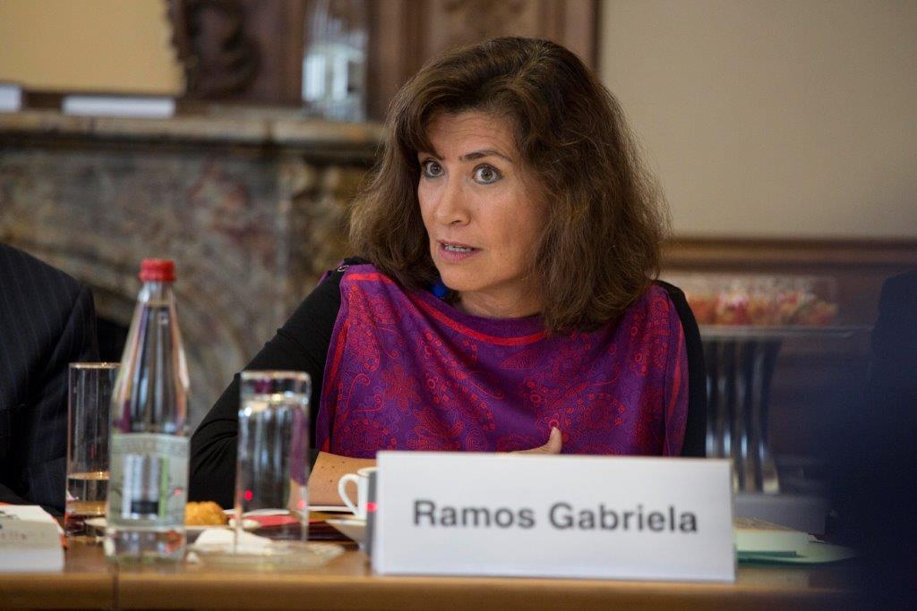 Gabriela Ramos speaking at the Advisory Board Meeting