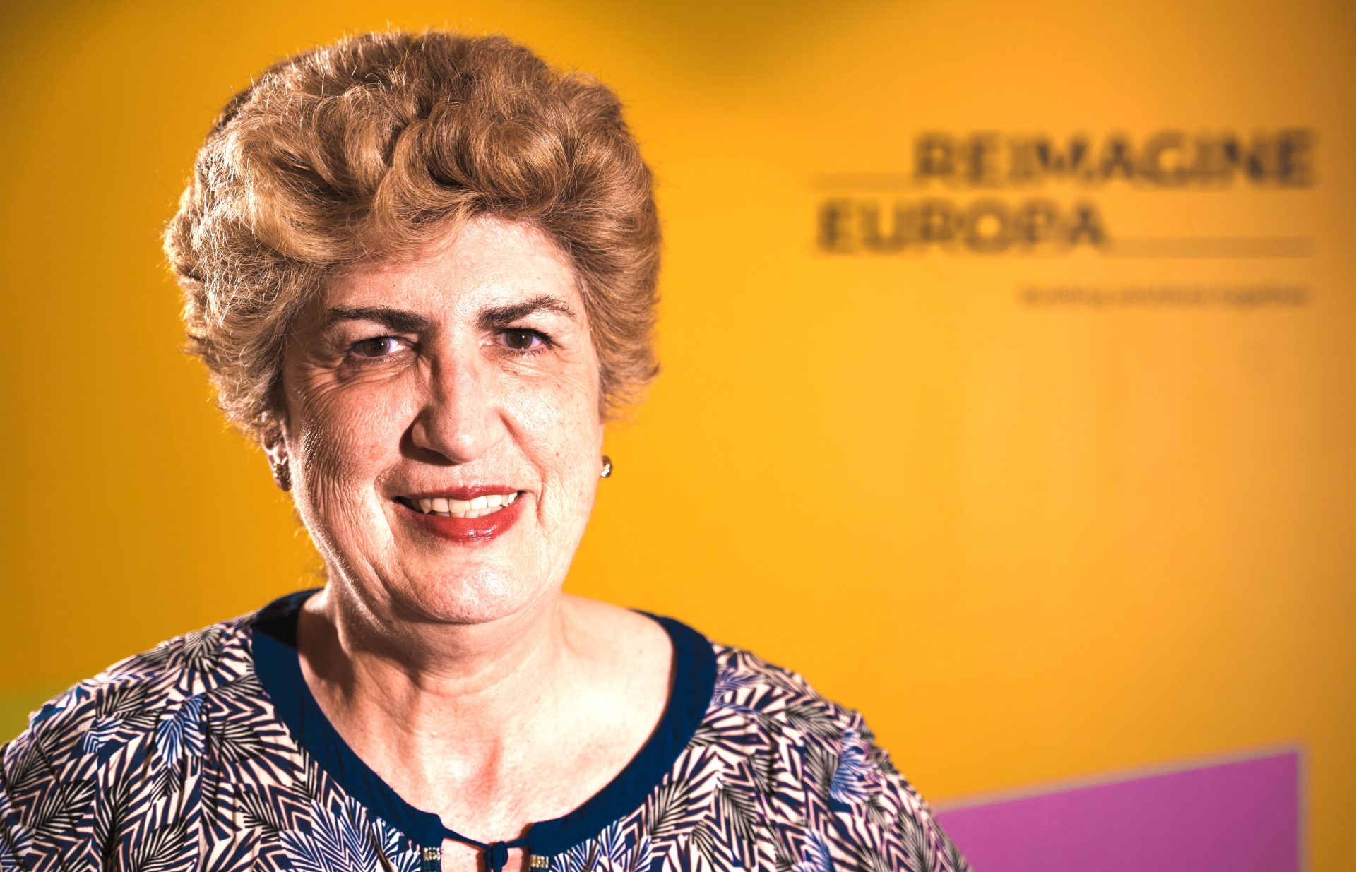 Portrait of Maria Joao Rodrigues at Re-Imagine Europa Forum 2022