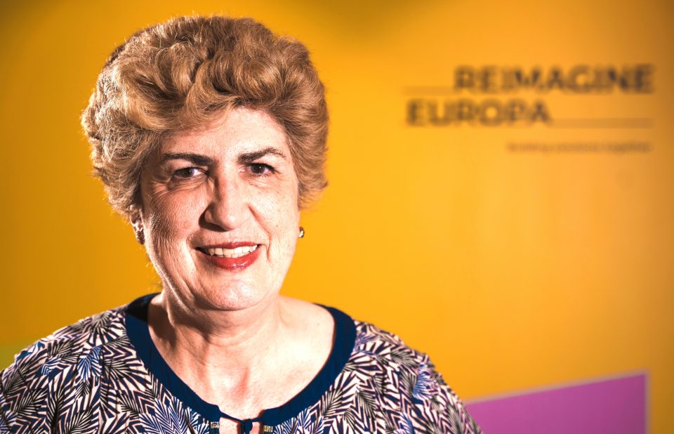 Portrait of Maria Joao Rodrigues at Re-Imagine Europa Forum 2022